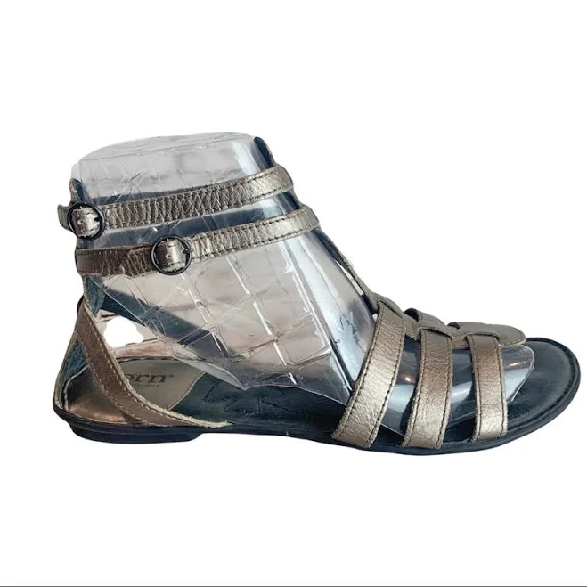 shoes Born Shoes | Born Bronze Metallic Leather Strappy Gladiator Style Sandals [Size 9] | Color: Brown/Tan | Size: 9 | Kelly_Lehr's Closet Poshmark $25