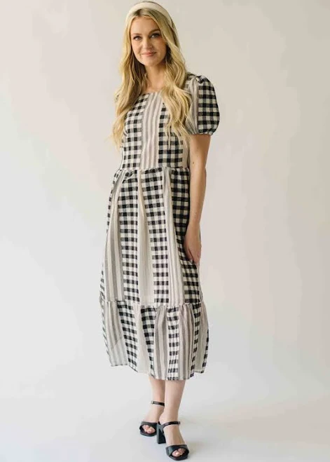 dress Bosworth Gingham Midi Dress Piper & Scoot $76