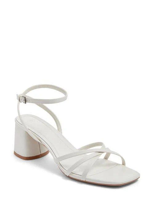 shoes BP. Isabelle Heel Ankle Strap Sandal in Ivory Vanilla at Nordstrom, Size 9.5 Nordstrom $59.95