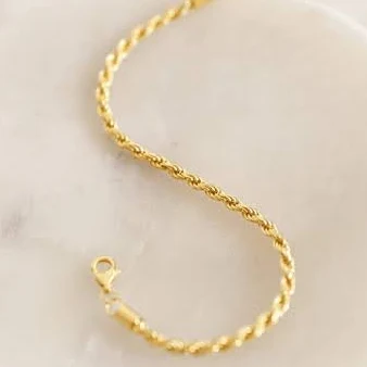 accessory Caitlyn Minimalist Dainty 18K Gold Rope Chain Statement Bracelet Caitlyn Minimalist $42