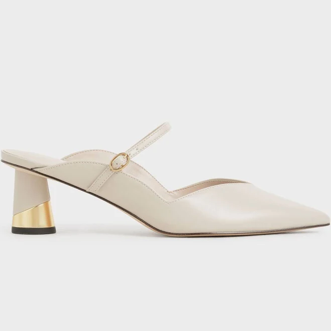 shoes Charles & Keith Cammie Metallic Heel Mules charleskeith.com $79