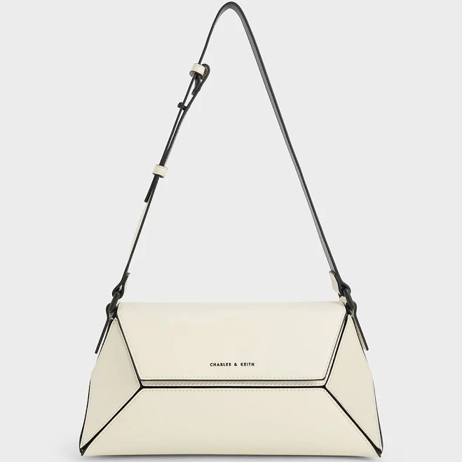 bag Charles & Keith Nasrin Geometric Shoulder Bag charleskeith.com $109