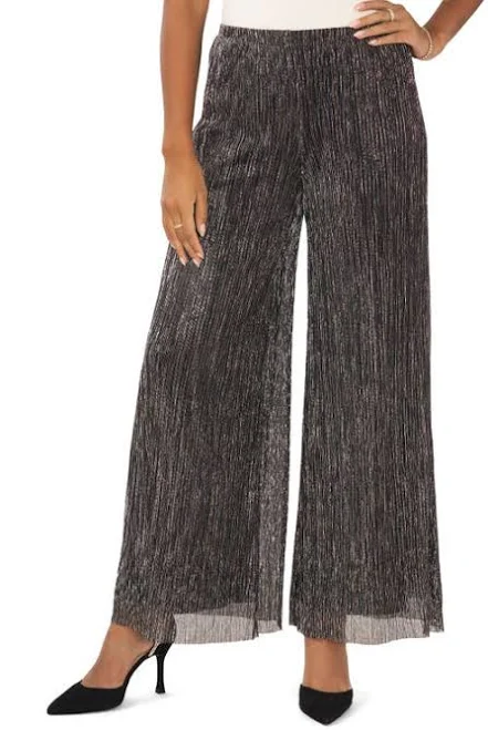 pants Chaus Women's Lurex Crinkle Mesh Wide-Leg Pants Nordstrom $79
