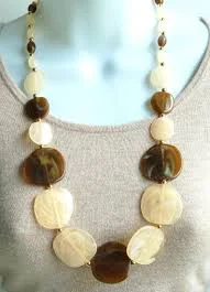 accessory Chunky Necklace.Neutral Colors Necklace.Bohemian Single Layer Necklace.Earth Tones Boho Necklace.Chunky Bead Necklace.Summer Necklace Etsy $19.99
