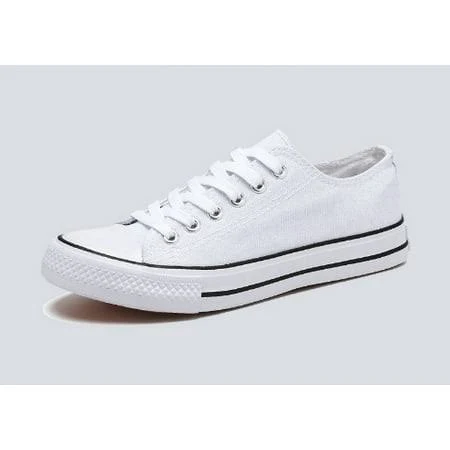 shoes Classic Fashion Low-top Lace-Up Canvas Sneakers Walmart - ZestySteps $27.99