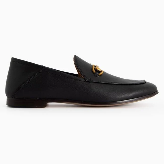 shoes Classic Metal Buckle Leather Loafers LarosaStyle $100