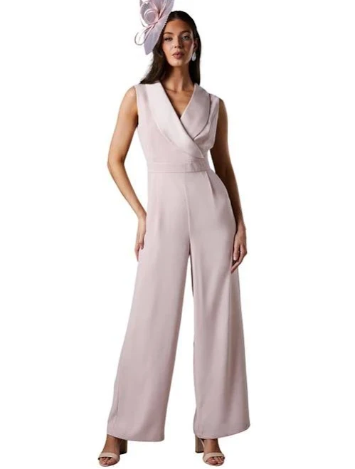jumpsuit Coast Women's Crepe V-Neck Wrap Wide Leg Jumpsuit Nordstrom $200