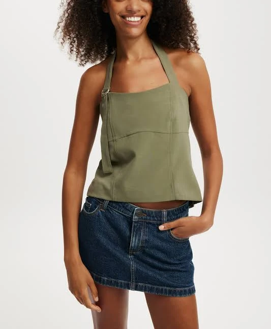 top Cotton On Women's Luis Halter Seam Top Cotton On $20
