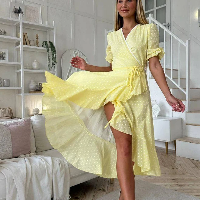 dress Cotton Wrap Sundress Etsy - Seller $120.12