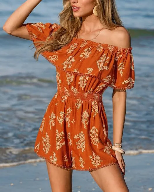 romper Cupshe Cayenne Floral Romper Cupshe.com $37