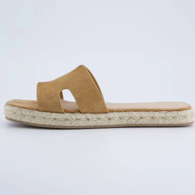 shoes Cushionaire Women's Avocado Espadrille Slide Sandals Cushionaire $69.99