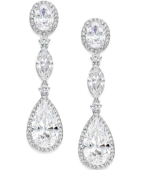 accessory Danori Oval Crystal Drop Earrings Macy's $63