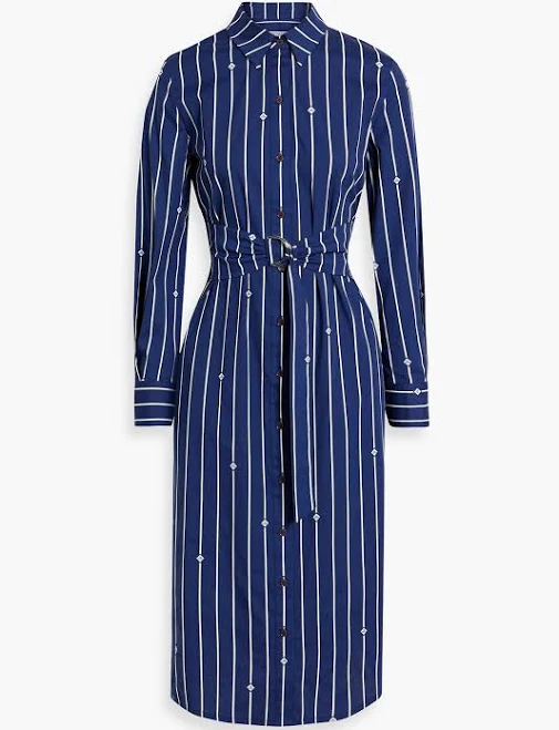 dress Derek Lam 10 Crosby Striped Poplin Midi Shirt Dress THE OUTNET $149
