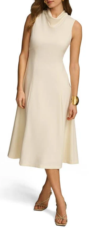 dress Donna Karan Women's Sleeveless Cowl-Neck Midi Dress Nordstrom $89.4