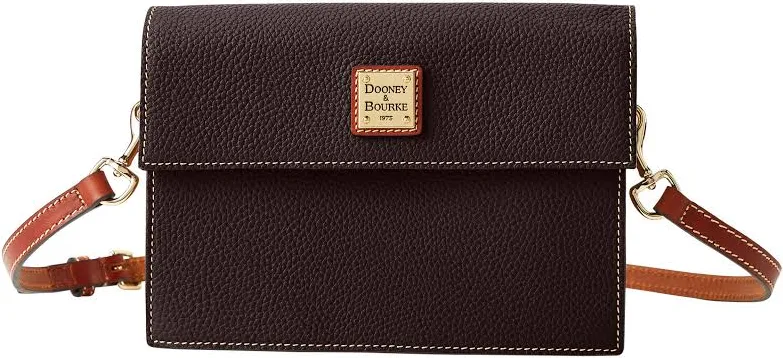bag Dooney & Bourke Women's Pebble Grain East West Flap Leather Crossbody Bag ILoveDooney $89.99