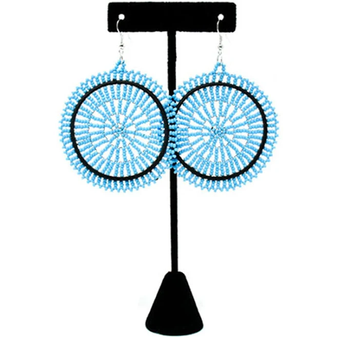 accessory Duara Beaded Earrings Luangisa African Gallery $26