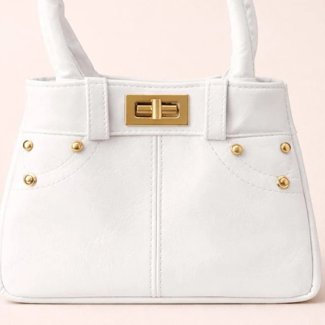 bag Elegant Women's Mini Top Handle Bag with Gold Details Etsy - Seller $26.99