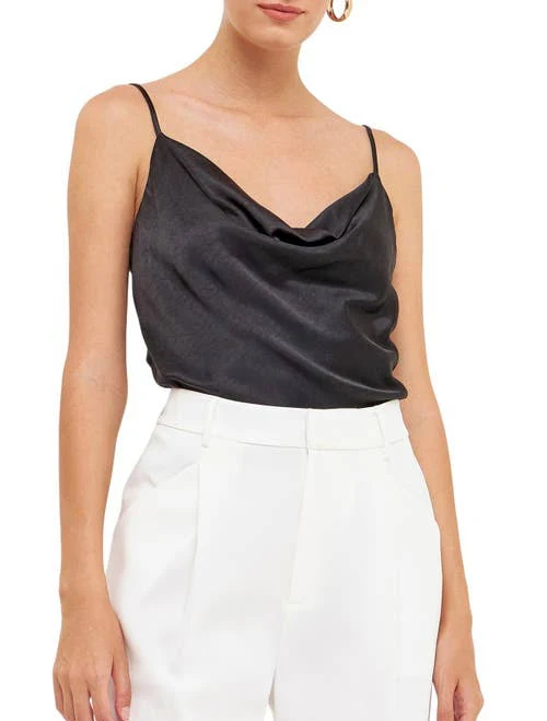 top Endless Rose Satin Cowl Neck Top Nordstrom $60