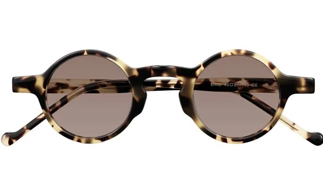 accessory Enno Narrow Retro-Vintage Round Tinted Sunglasses Yesglasses $48.08