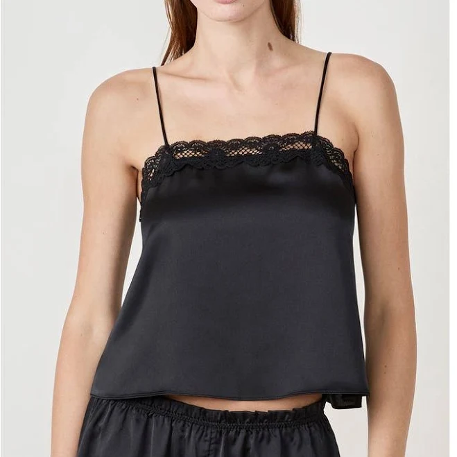 top Etam Attitude Lace Trim Satin Camisole Nordstrom $23.96