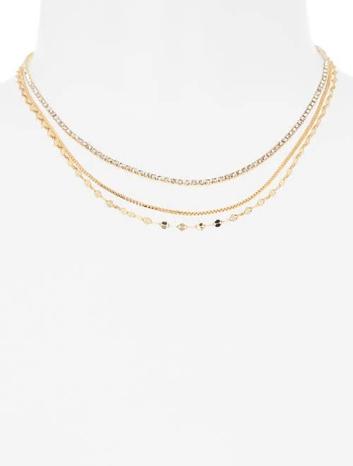 accessory Ettika Women's Delicate Sparkle Layered Chain Necklace Nordstrom $60