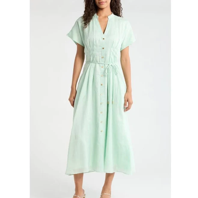 dress Ever New Women's Jemma Linen Shirtdress Nordstrom $179