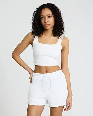 top Express Women's Bodycon Stretch Cotton Square Neck Crop Top Express $9.97