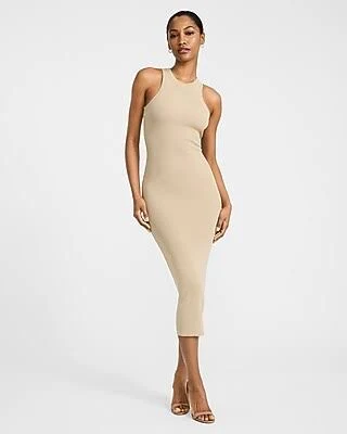 dress Express Women's Casual Ribbed Midi Dress Express $68