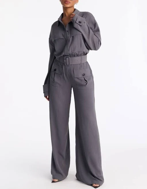 jumpsuit Fashion Nova Mia Belted Wide Leg Jumpsuit Fashion Nova $39.99