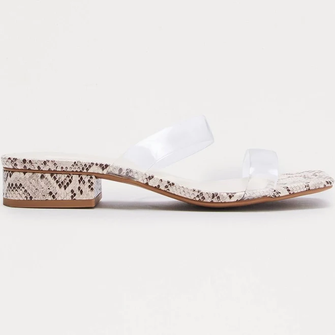 shoes Fashion Nova Women's Immy Clear Strap Sandals Fashion Nova $8.98