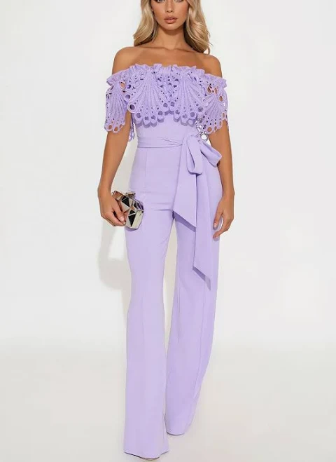 jumpsuit Fashion Nova Women's Nidia Crepe Wide Leg Jumpsuit Fashion Nova $64.99