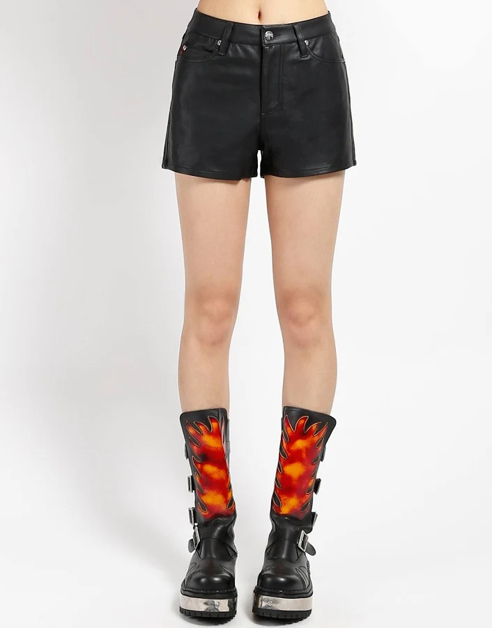 shorts Faux Leather High Waist Shorts Tripp NYC $63