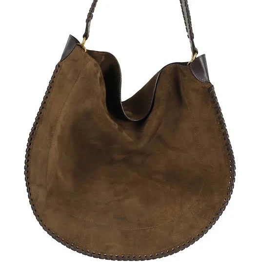 bag Faux Suede Hobo with Woven Strap fab'rik $40