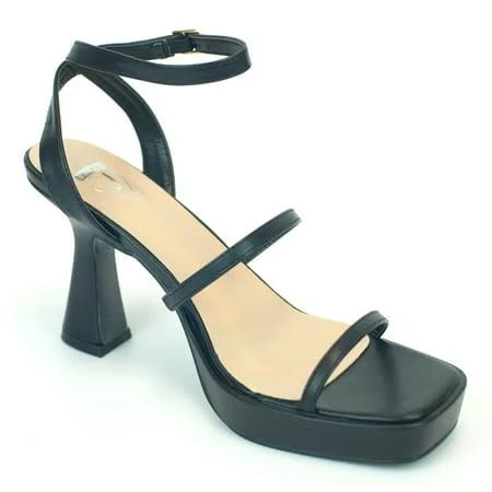 shoes Ferwind Women's Chunky High Heel Platform Sandals Walmart - Ferwind $34.9