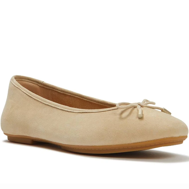 shoes FitFlop Women's Decliato Bow Suede Ballet flats delicato bow suede ballet Bloomingdale's $130