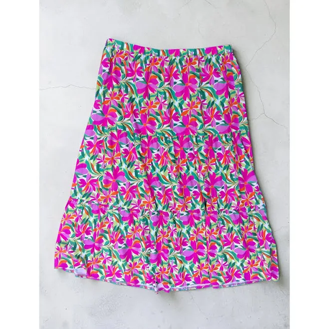 skirt Floral Tiered Maxi Skirt Poshmark $18