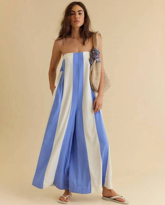jumpsuit Free People Eden Strapless Palazzo Jumpsuit Free People $98