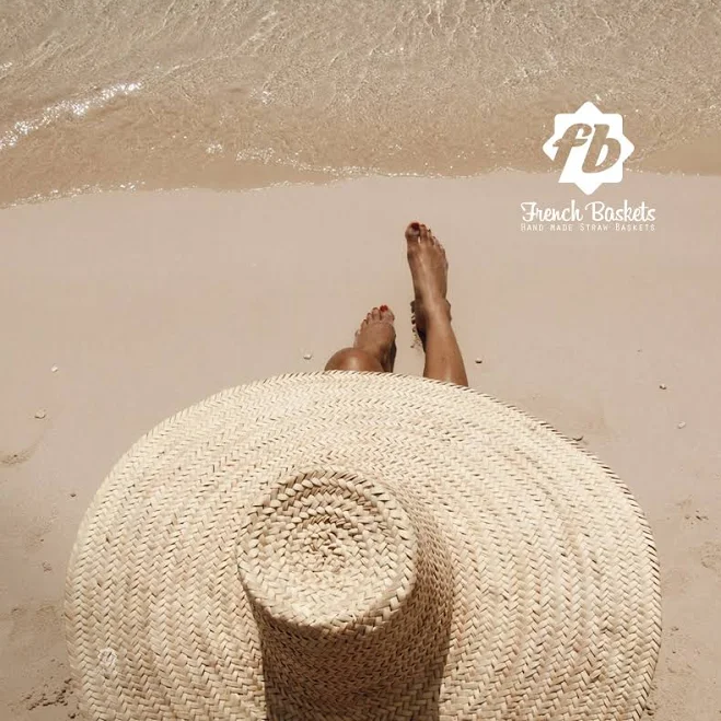 accessory French Baskets Oversized Straw Hat French Baskets $54