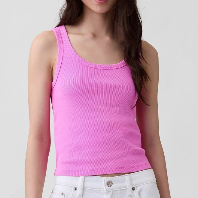 top Gap Women's Rib Scoop Tank Top Gap $19