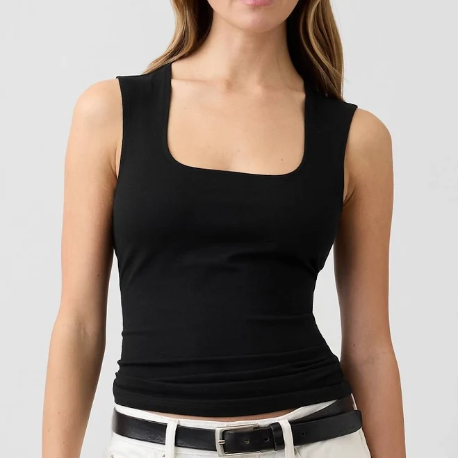 top Gap Women's Squareneck Shell Tank Top Gap Factory $17.49
