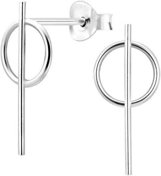 accessory Geometric Stud Earrings 925silverjewelry.com $7.56