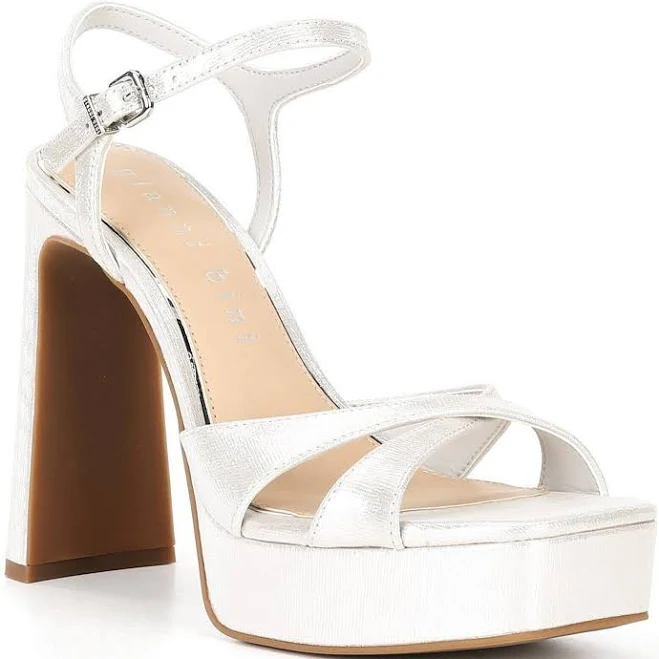 shoes Gianni Bini Women's Halliday Platform Metallic Leather Dress Sandals Dillard's $87.09
