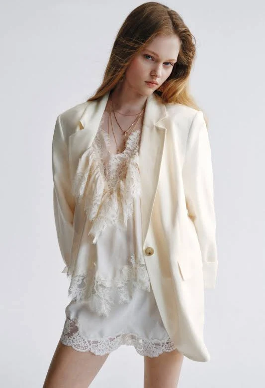 blazer H&M Ladies Linen-Blend Blazer H&M $59.99