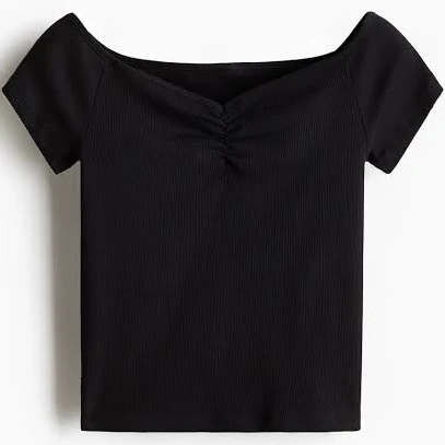 boat neck top H&M Ladies Ribbed Boat-Neck Top H&M $9.99
