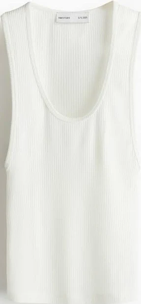 top H&M Ladies Ribbed Viscose Tank Top H&M $29.99