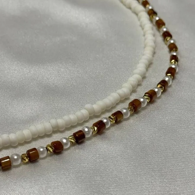 accessory Handmade Beaded Layered Necklace Etsy - Seller $21