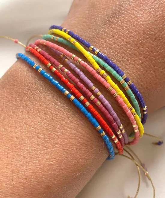 accessory Handmade Boho Seed Bead Bracelet Etsy - Seller $15.93