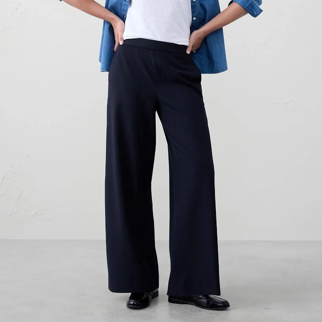 wide leg pants Hayden Wide-Leg Pants Banana Republic Factory $50