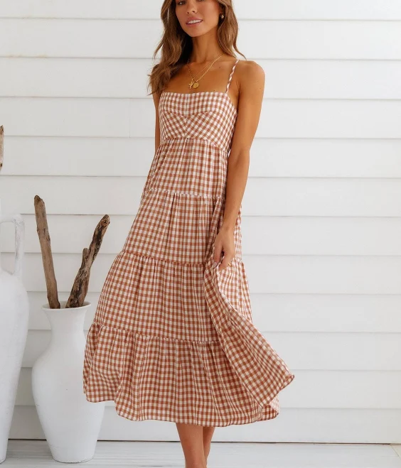 sundress Hello Molly Gingham Dreams Maxi Dress Hello Molly US $95