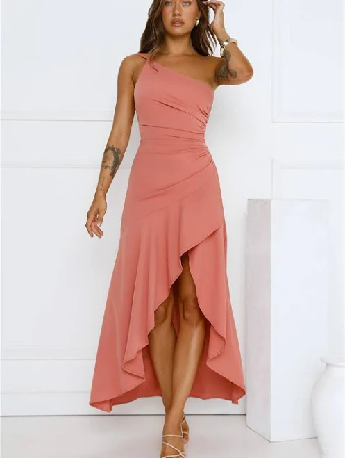 dress Hello Molly Rule Breaker One Shoulder Midi Dress Hello Molly US $95
